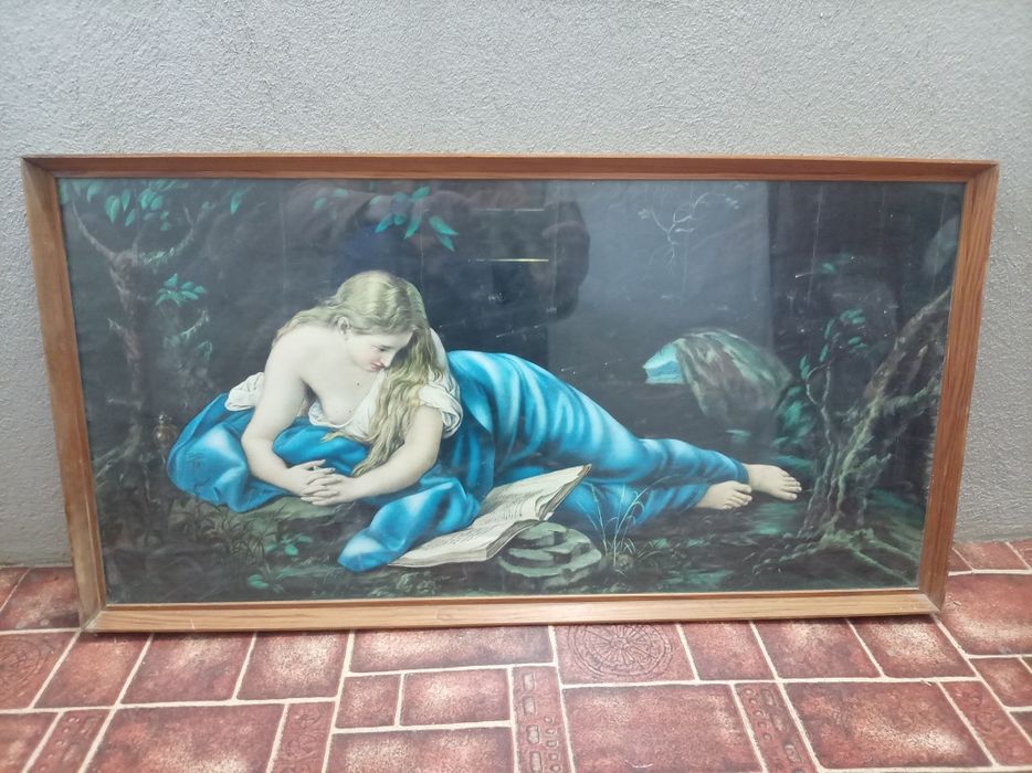 Картина принт, дървена рамка