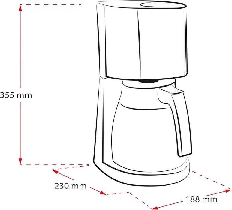 Шварж кафемашинаMelitta Enjoy Top Therm, 1017, изолирана кана