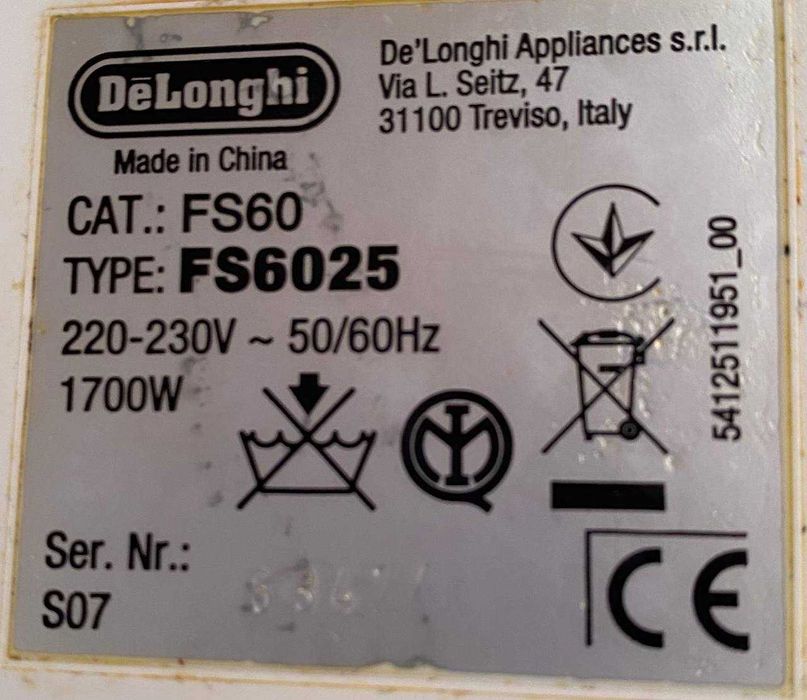 Електрически фритюрник DeLonghi FS6025