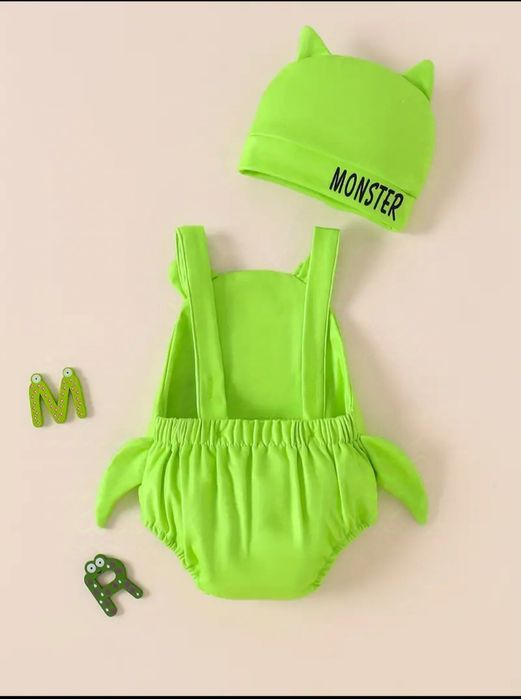 Бебешко боди Monster с шапка за Halloween