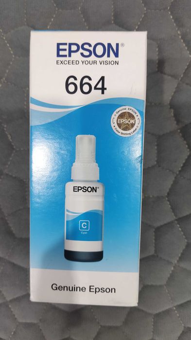 Чернила Epson 664 синий цвет