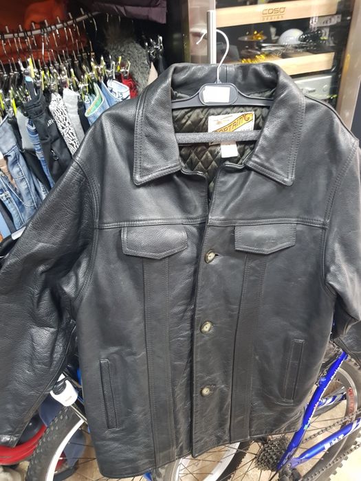 Мъжко палт чиста кожа