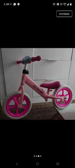 Bicicleta roz noua