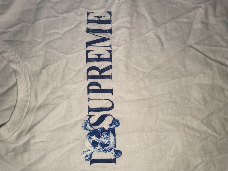 Supreme Skull Tee White