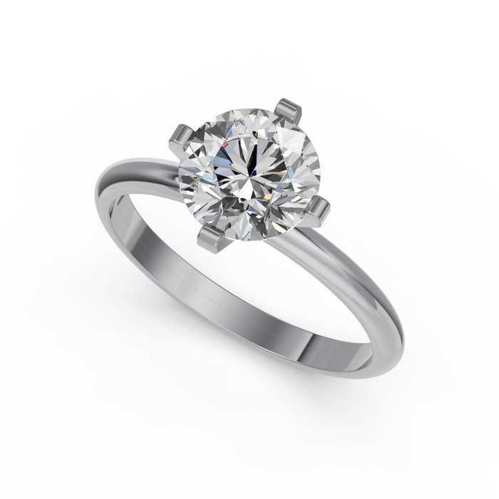 Inel logodna aur 14k,cu diamant 1,45 ct , NOU , cutie cadou