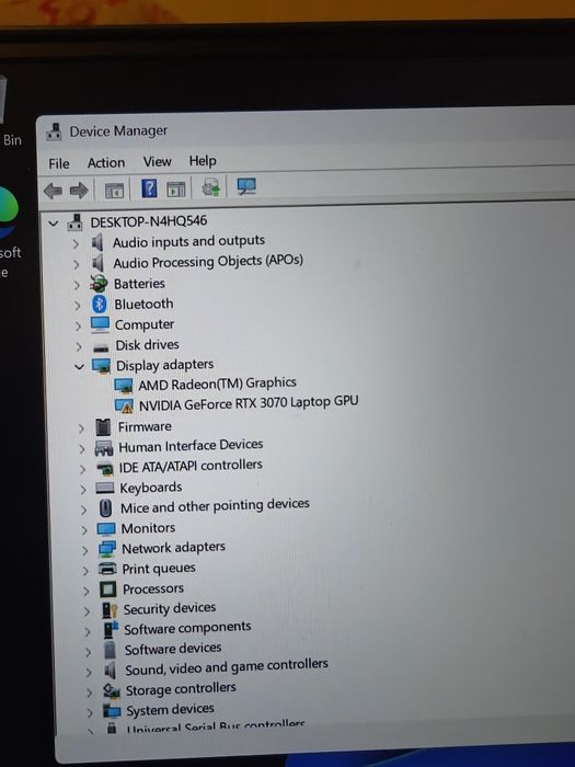 Laptop Lenovo legion 5 pro 16ACH6H 2021 RTX 3070 (piese/reparat)