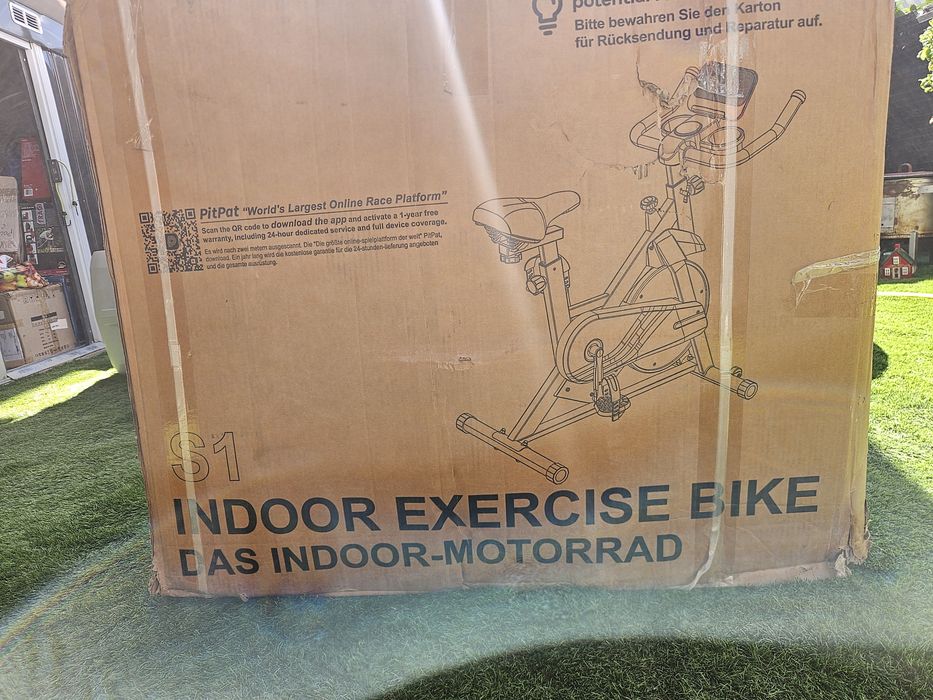 Bicicletă fitness PitPat S1 indoor, Bluetooth, rezistență reglabilă