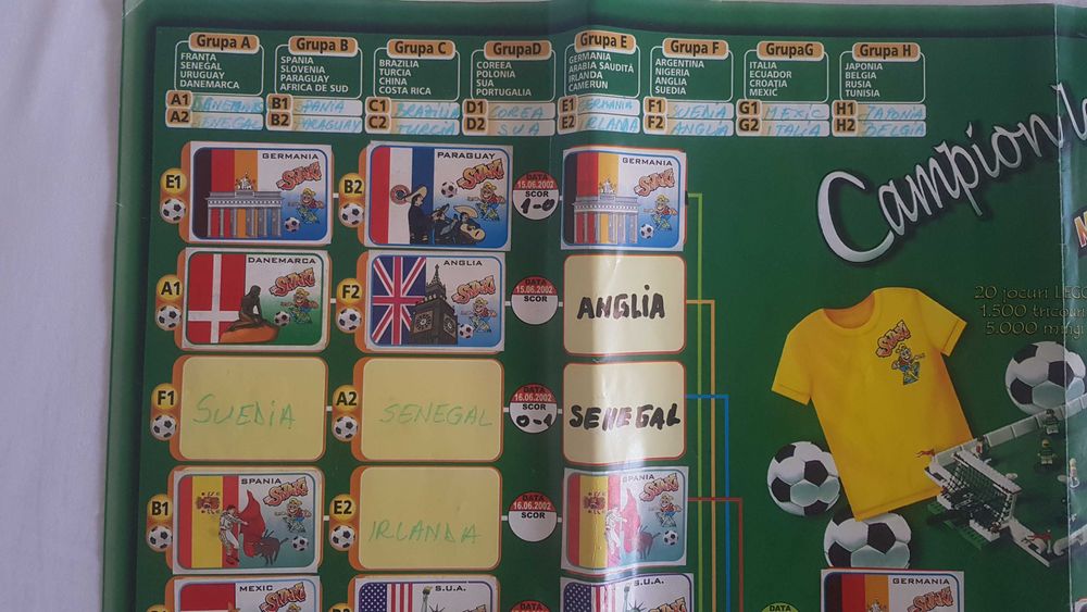 Colectie album Star Foods World Cup 2002 - Mr. Snaki