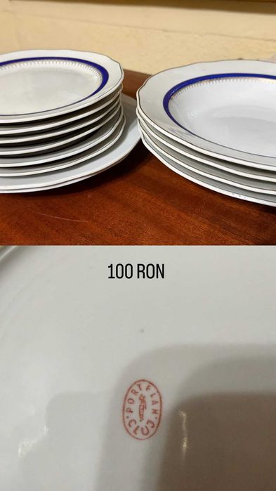 Set portelan farfurii si boluri