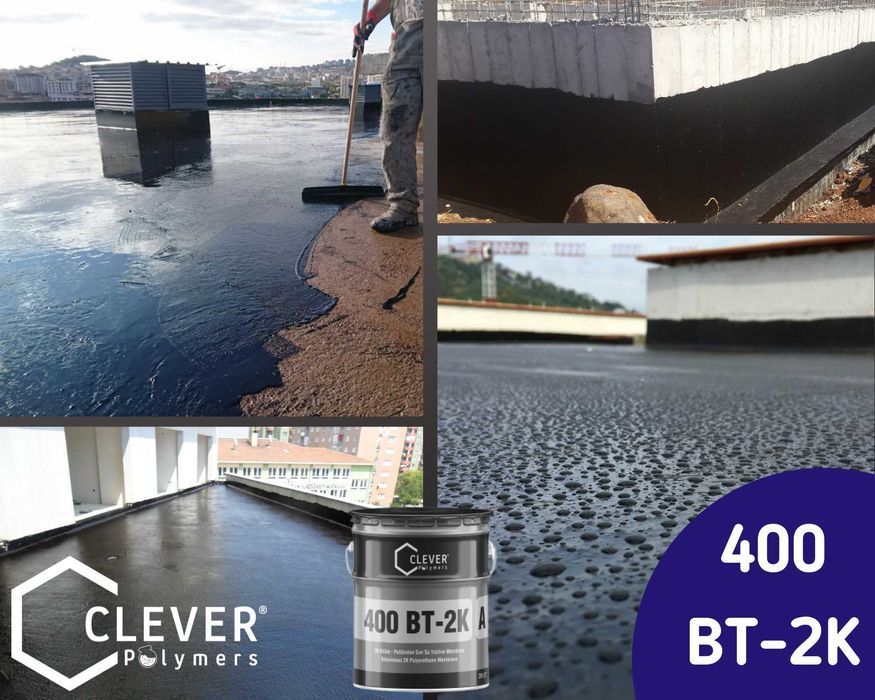 Clever Polymers 400 BT 2K Битумно полиуретановая гидроизоляция