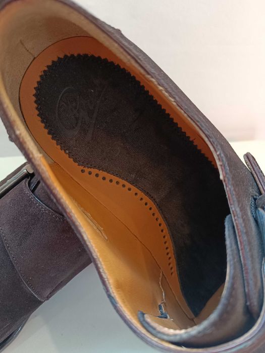 Pantofi de lux 44 44.5 monk GREVE NOI lucrati manual piele naturala