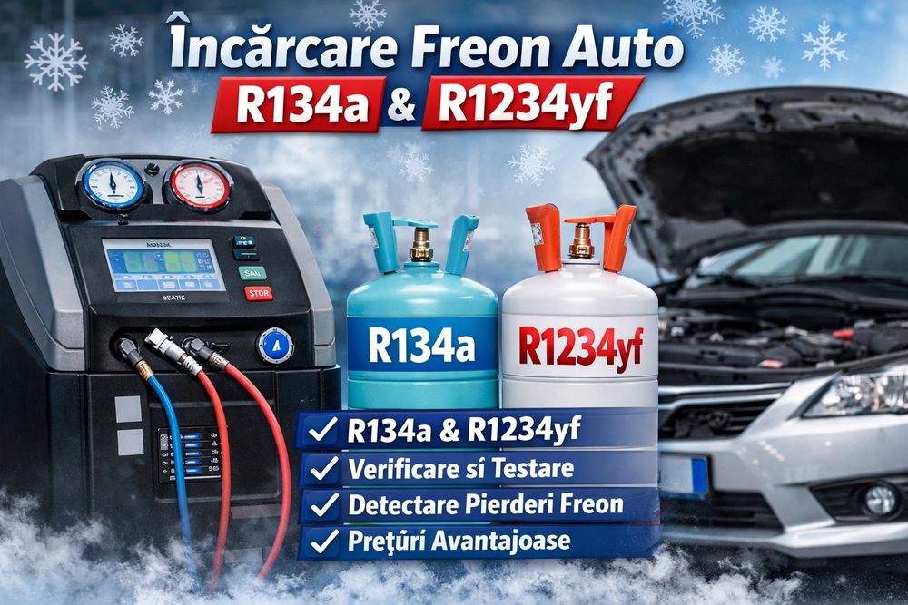 Încărcare Freon Auto – R134a & R1234yf