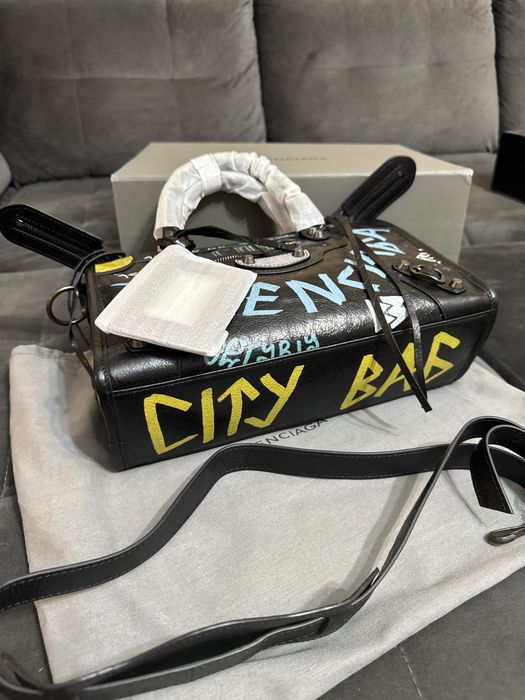 Poseta Balenciaga Graffity City - 30cm/piele naturala/premium/video