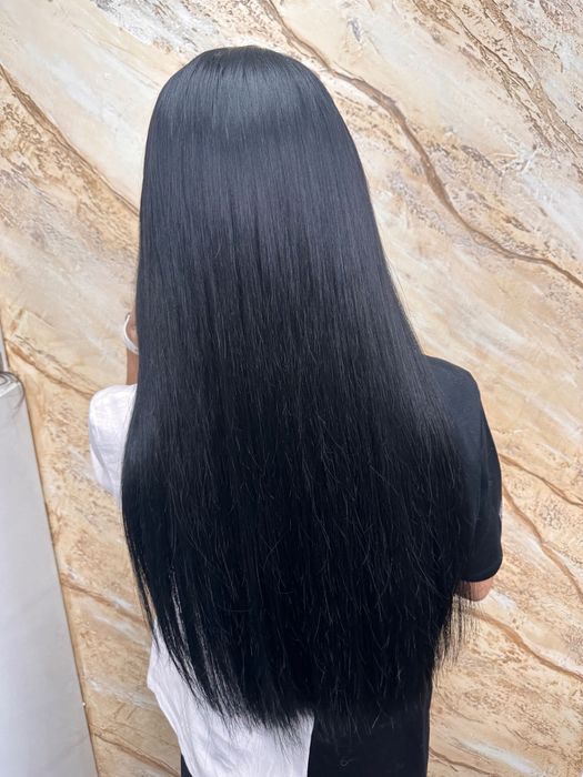 Естествена Коса на НЕобработвана 55см Черна