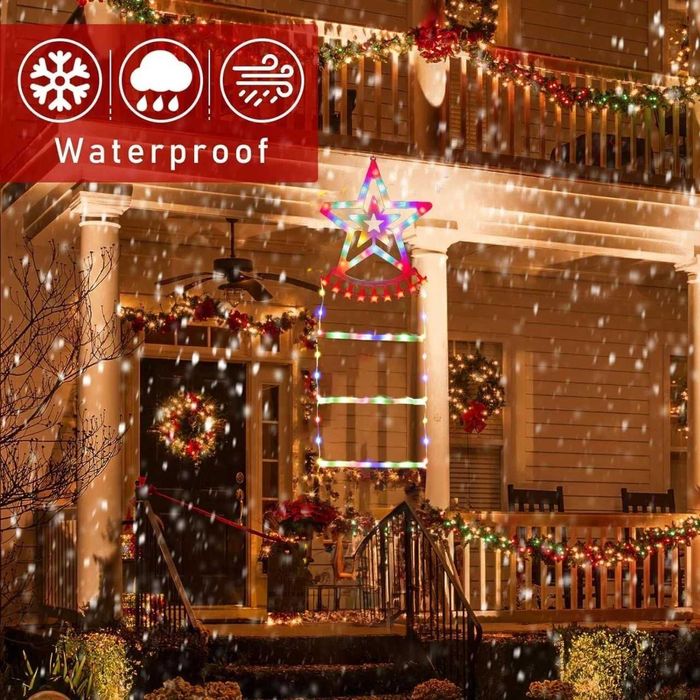 Scara iluminata pentru craciun