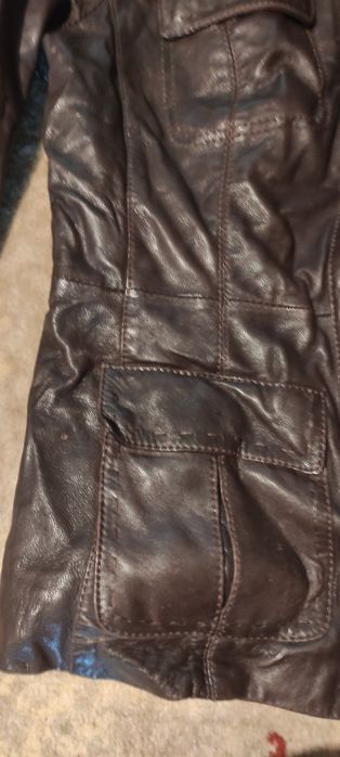 Яке естествена кожа черно и кафяво