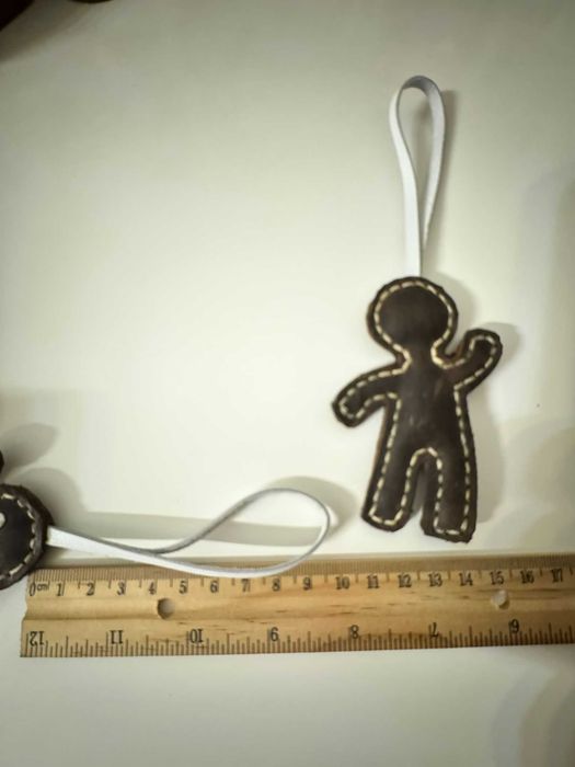 Ornament Craciun din piele