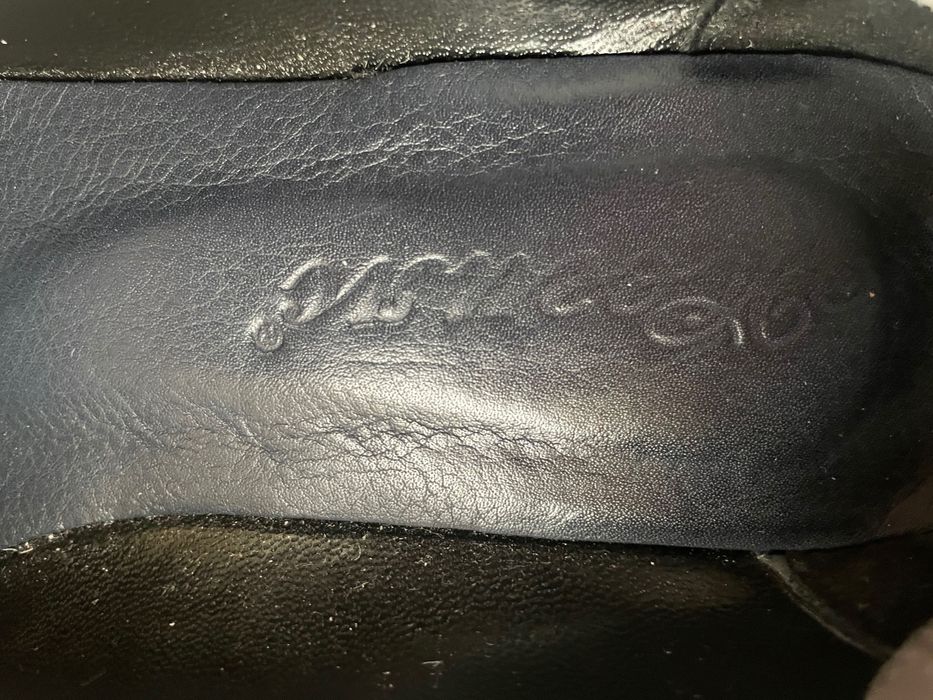 Нови сини и кафяви елегантни обувки 38