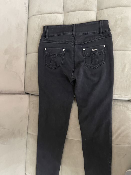 Черные утепленные джинсы