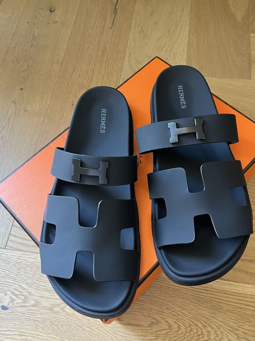 Hermes черни чехли