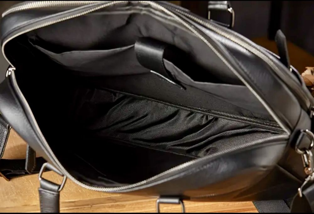 Мъжка изискана бизнес чанта за лаптоп15”/Луксозна, премиум естест.кожа