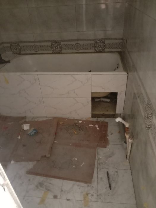 Кафель териш, укладка кафеля