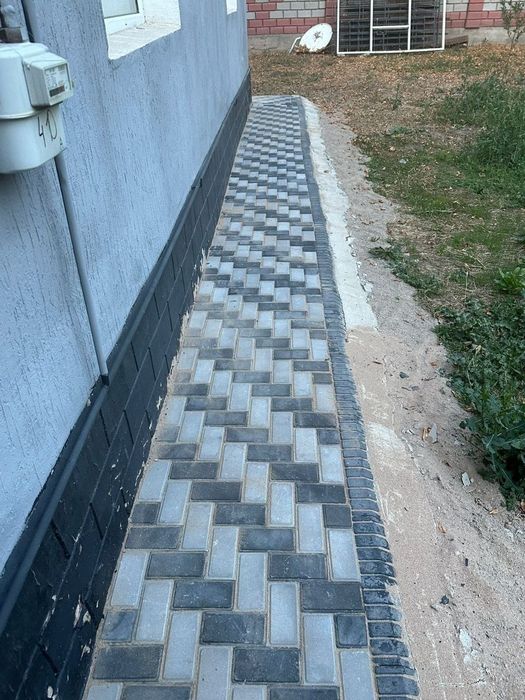 Брусчатка тротуарная плитка Кирпичик Евробрусчатка