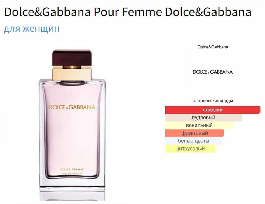 Dolce&Gabbana Pour Femme edp | Женский парфюм