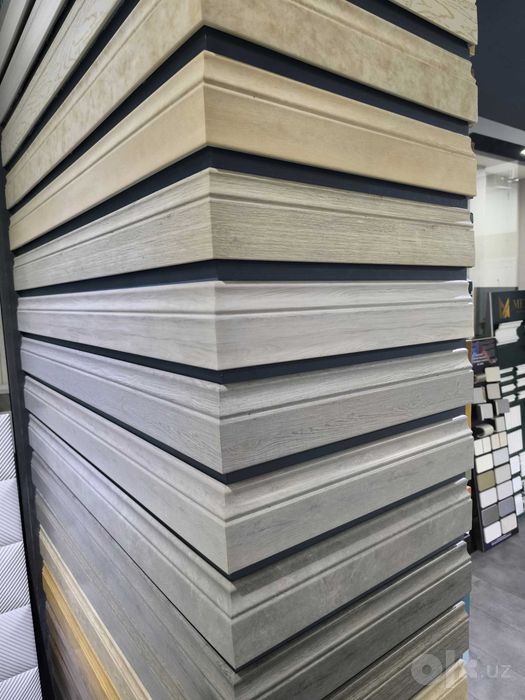 Алюмин Плинтус va Plintus MDF, dyuropolimer, Plastik, Polyuretan