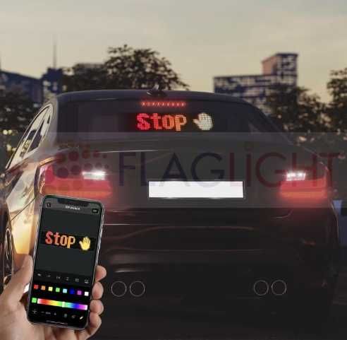Програмируем Цветен лед екран, рекламна табела 10x35см с app