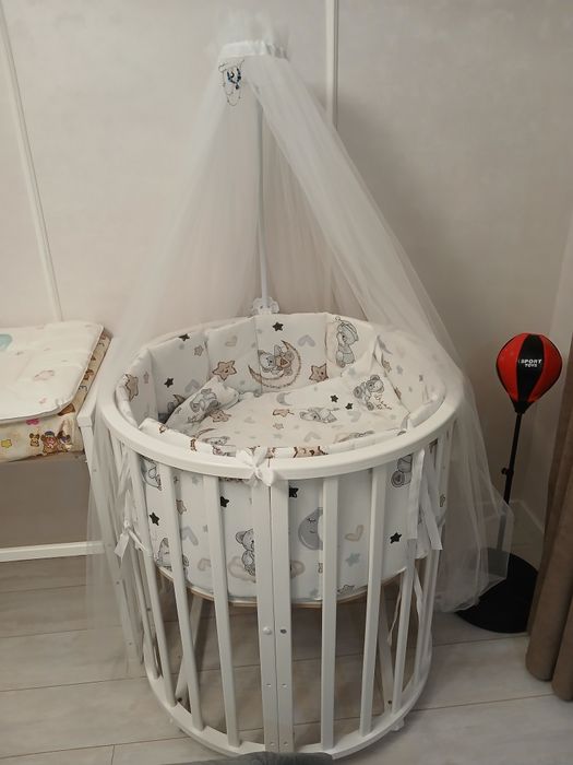 Продам кроватку 7в1 и конверт