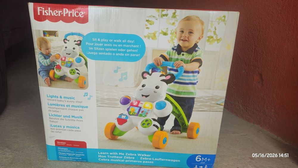 Проходилка Fisher Price Зебра