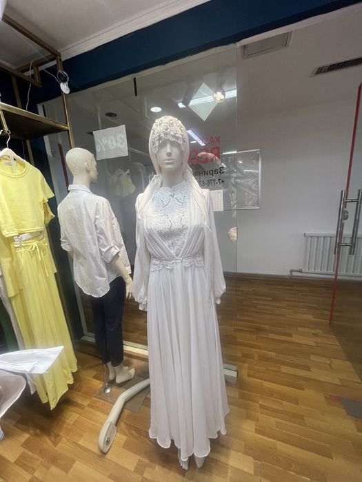 Платье турецкое платок ручной работы