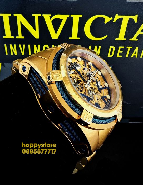 часовник INVICTA Zeus-Reserve Gold 52 mm, Инвикта нов