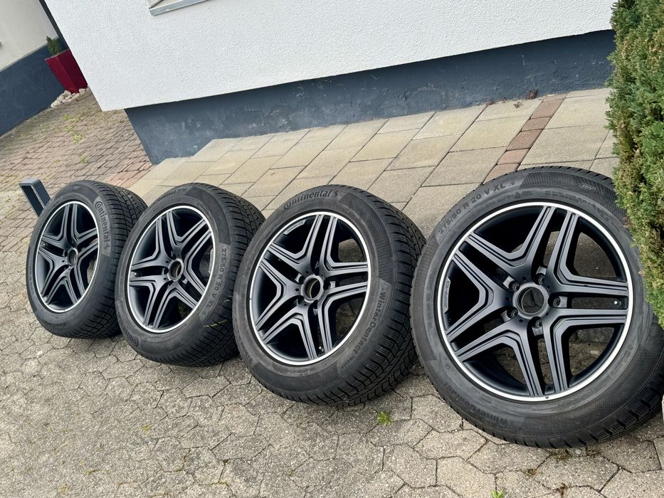 4 jante originale mercedes G klass 63Amg anvelope iarna 2024 275/50/20     Mercedes-Benz G-Class W463
