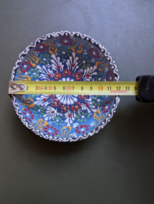 Bol ceramic pictat manual, 12 cm