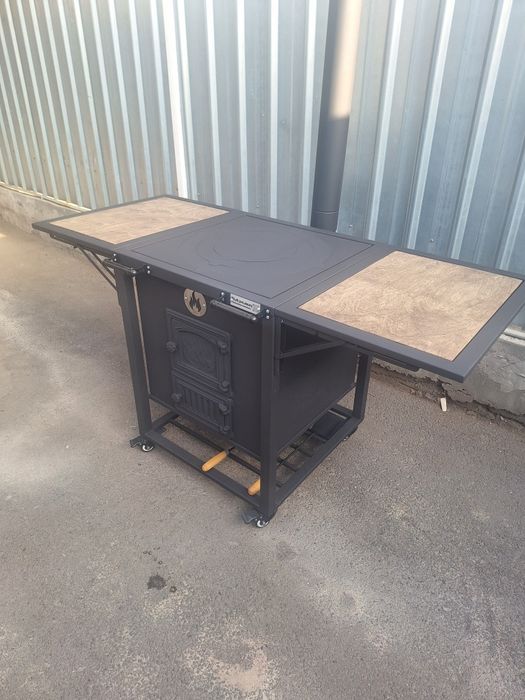 Печь под казан на дровах