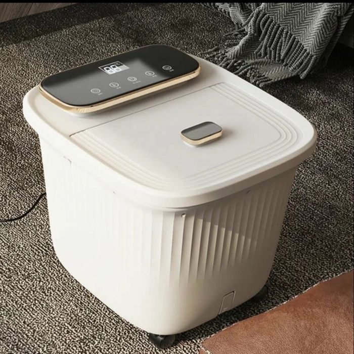 Ванночка массажер для ступней ног- гидромассаж, подогрев воды, роликов