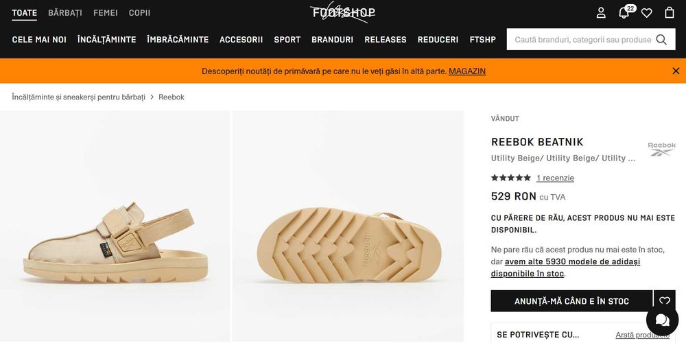 Reebok Beatnik Cordura - marimea 40.5