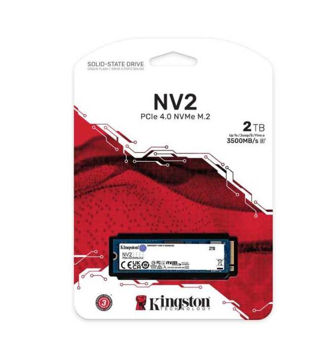 НОВО!!! Solid State Drive (SSD) Kingston NV2 2TB, PCIe 4.0 NVMe, M.2