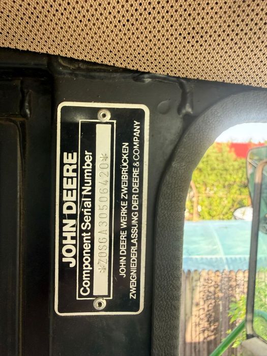 Vand combina John Deere 2058
