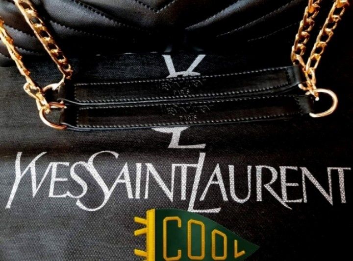 Geanta damă super model, logo metalic, saculet, etichetă