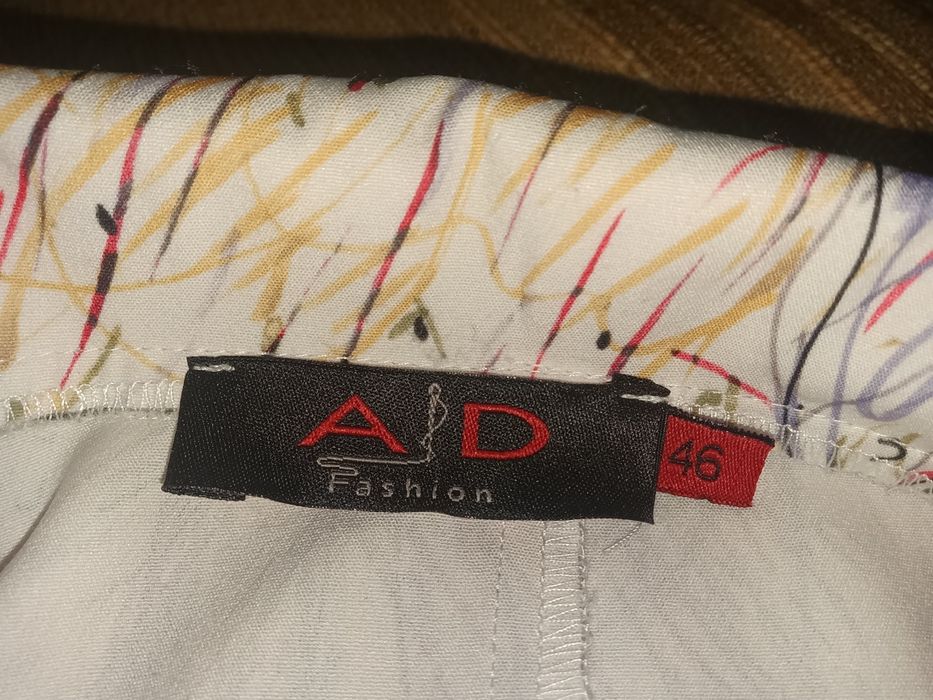 Rochie A&D fashion 46,  îngustă in talie 88cm, fustă cloș, poliester