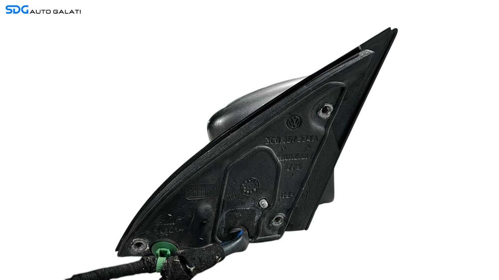 Oglinda Electrica Dreapta Volkswagen Passat B7 Break 2010 - 2015 ( Semnalizare Spartă ) Culoare Gri Inchis Cod 3C085793 A [L5740]