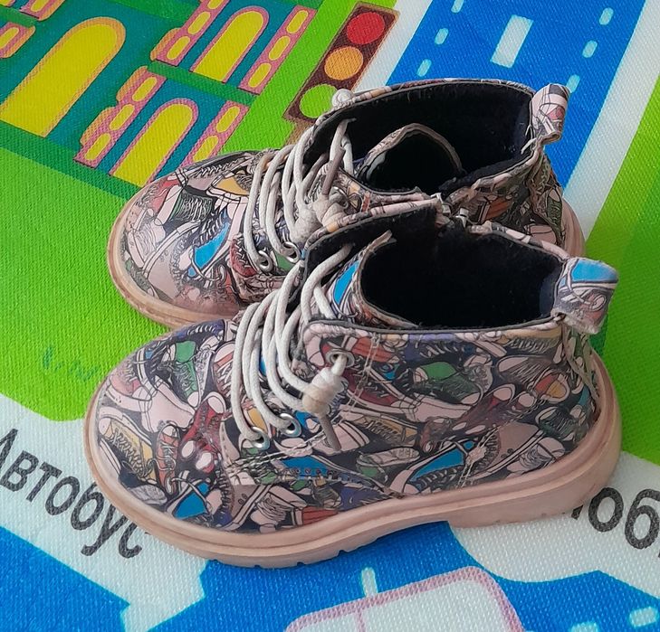 Осенний весенний ботинка для девочек