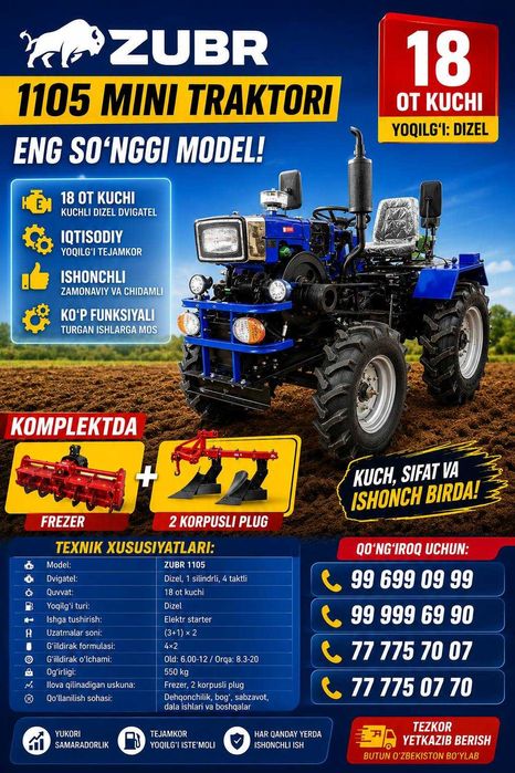 Zubr 1105 minni traktor