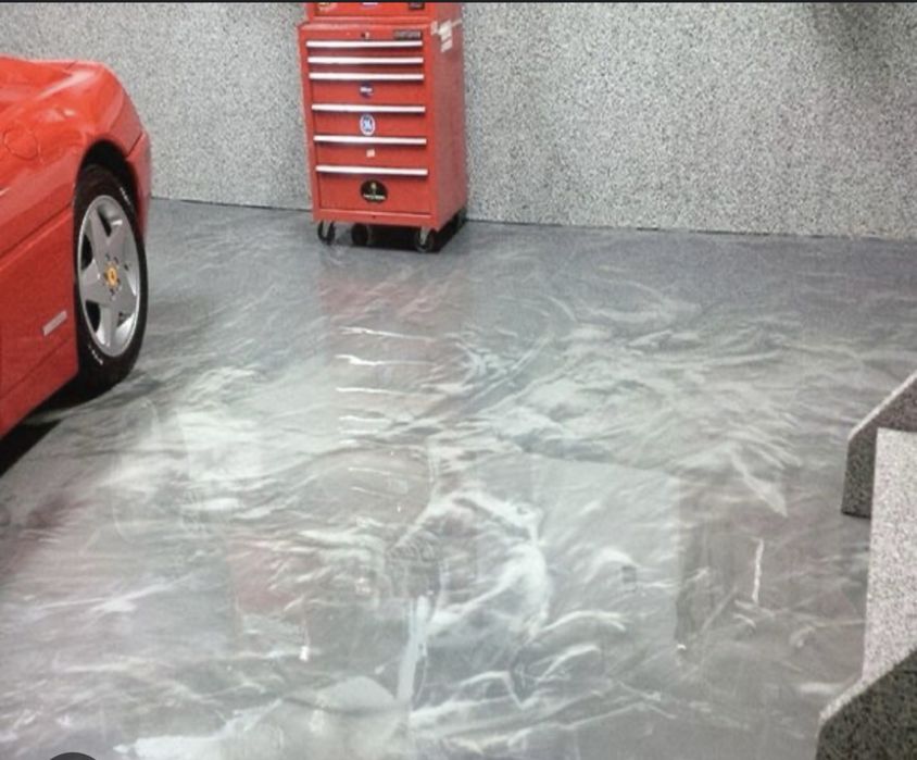 Металлическая эпоксидная смола для пола