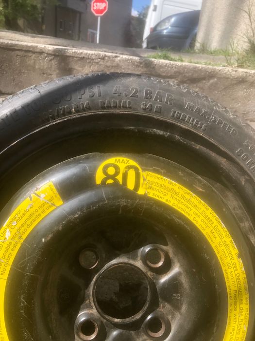 Резервна гума с джанта /Патерица/, continental 105/70 r 14