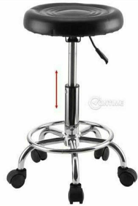 Работен Стол Табуретка Козметична с колелца Чисто нова