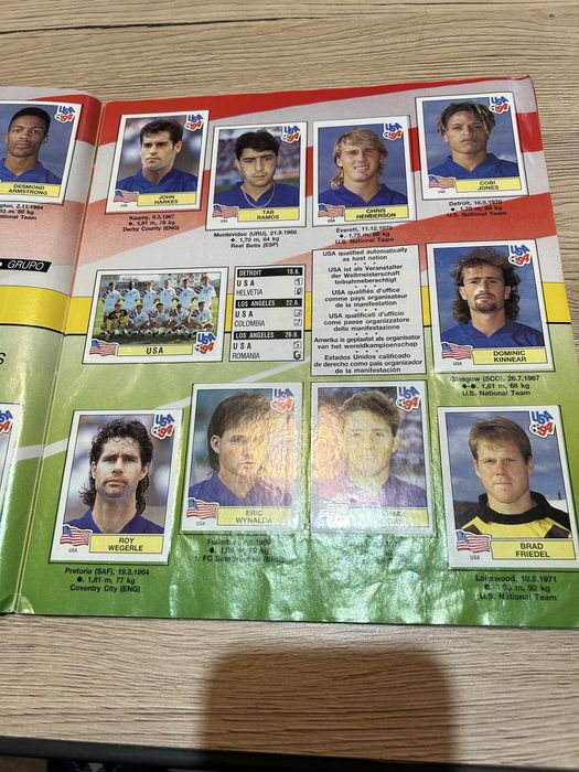 Panini World Cup 1994 – напълно попълнен албум